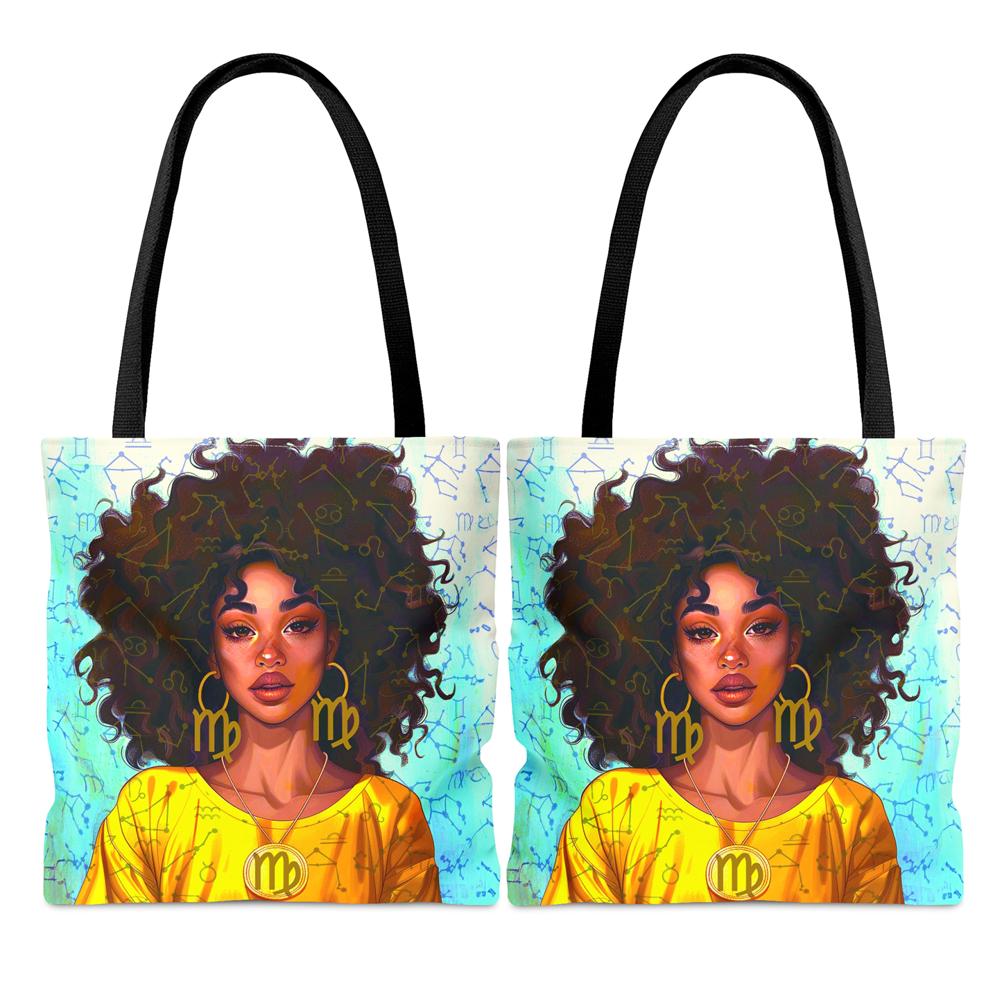 Afro Virgo Tote Bag