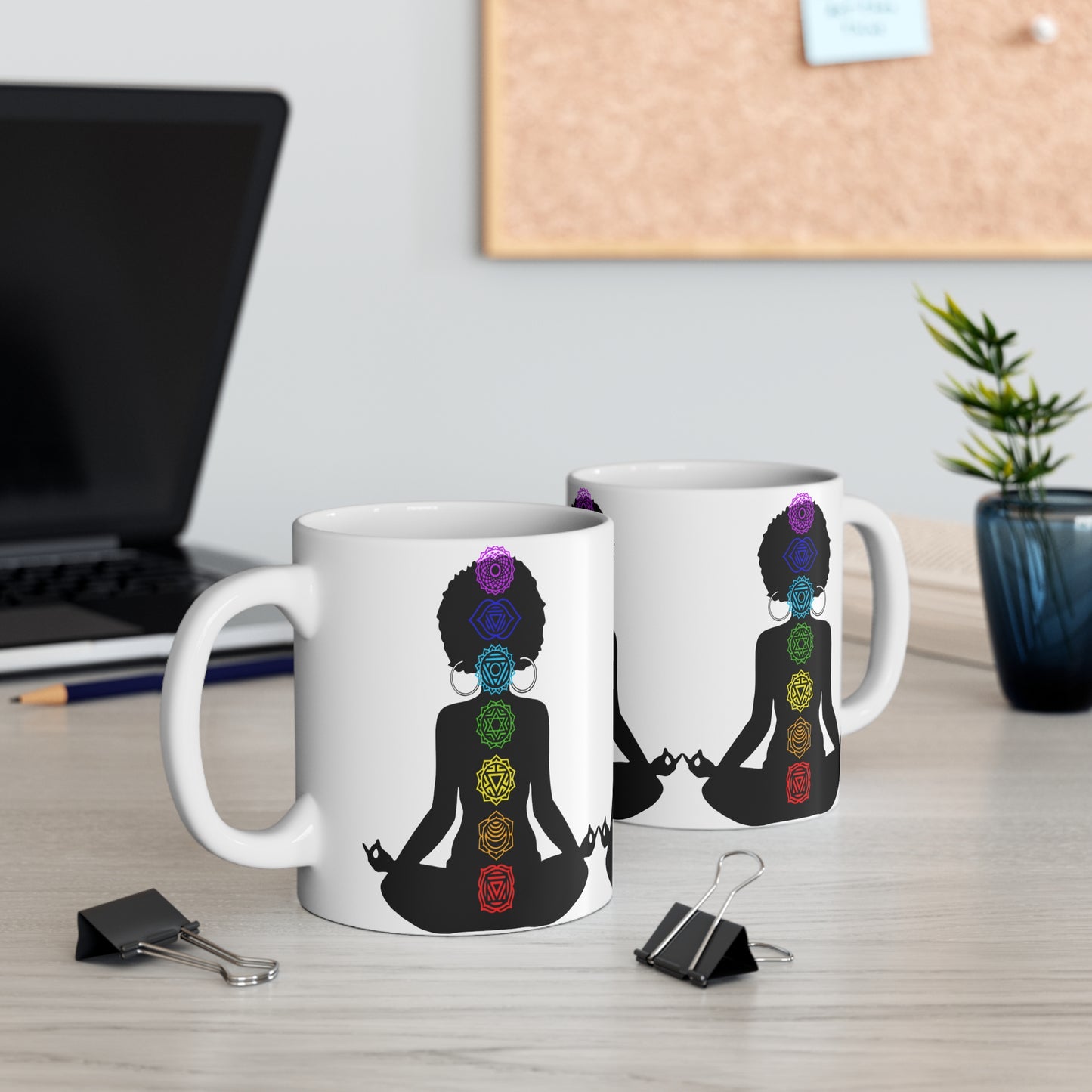 Afro Yoga Chakras Mug