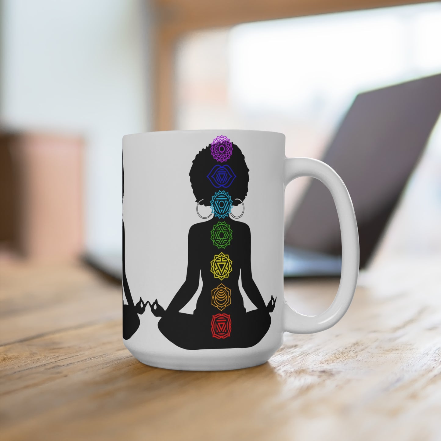 Afro Yoga Chakras Mug