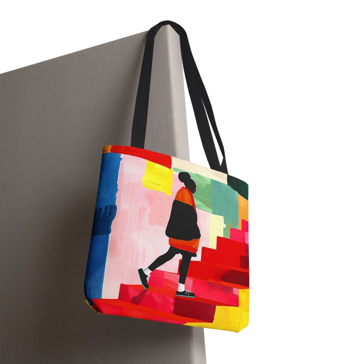 Abstract Afro Puff Tote Bag - Afrocentric Art by The Trini Gee