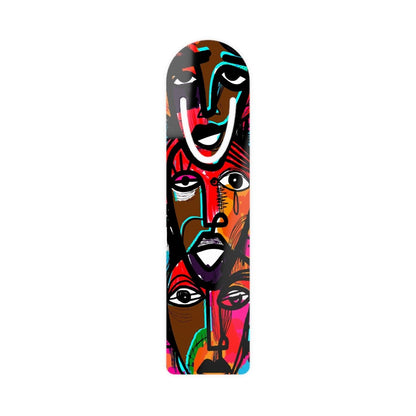 Abstract Faces Bookmark - Afrocentric Art by The Trini Gee