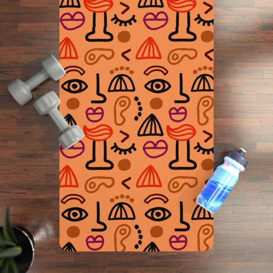 Abstract Faces Yoga Mat - The Trini Gee