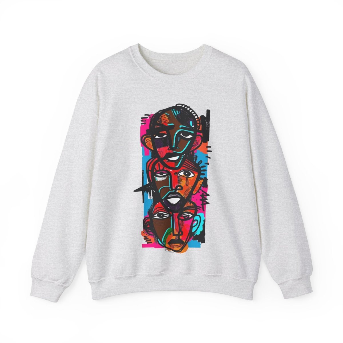 Abstract Men Sweatshirt - Afrocentric Art by The Trini Gee