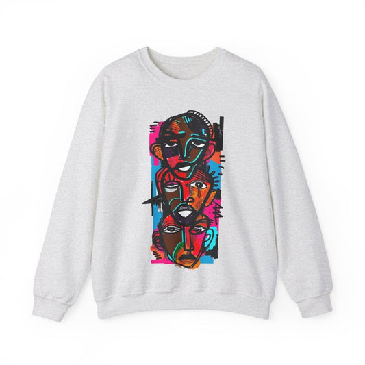 Abstract Men Sweatshirt - Afrocentric Art by The Trini Gee