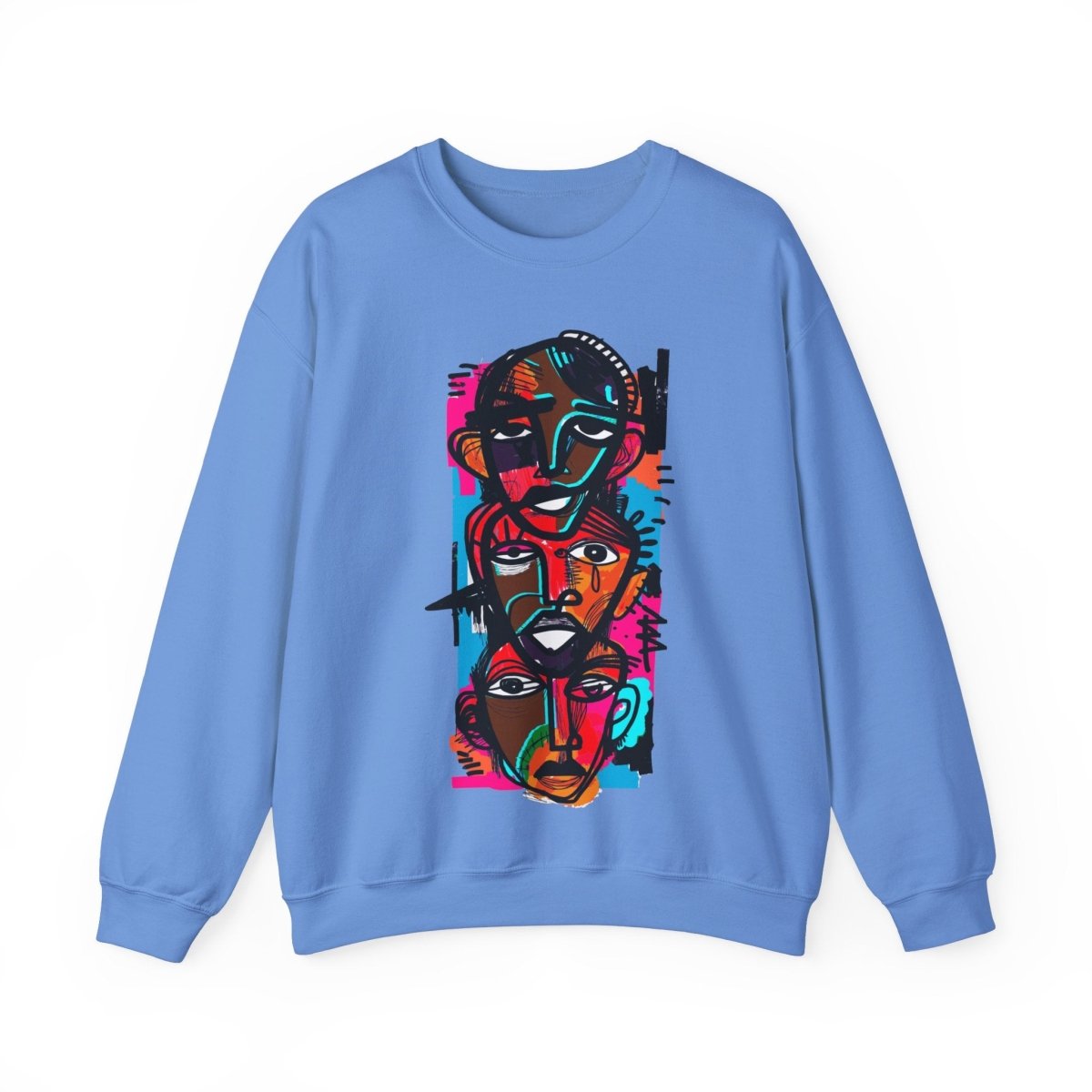 Abstract Men Sweatshirt - Afrocentric Art by The Trini Gee