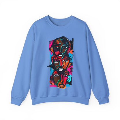 Abstract Men Sweatshirt - Afrocentric Art by The Trini Gee