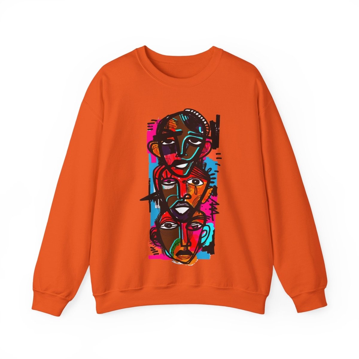 Abstract Men Sweatshirt - Afrocentric Art by The Trini Gee