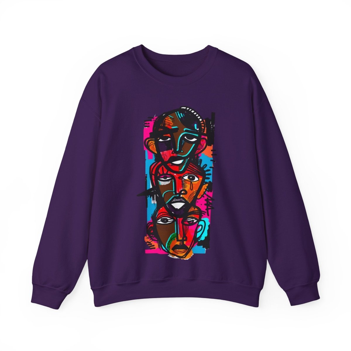 Abstract Men Sweatshirt - Afrocentric Art by The Trini Gee