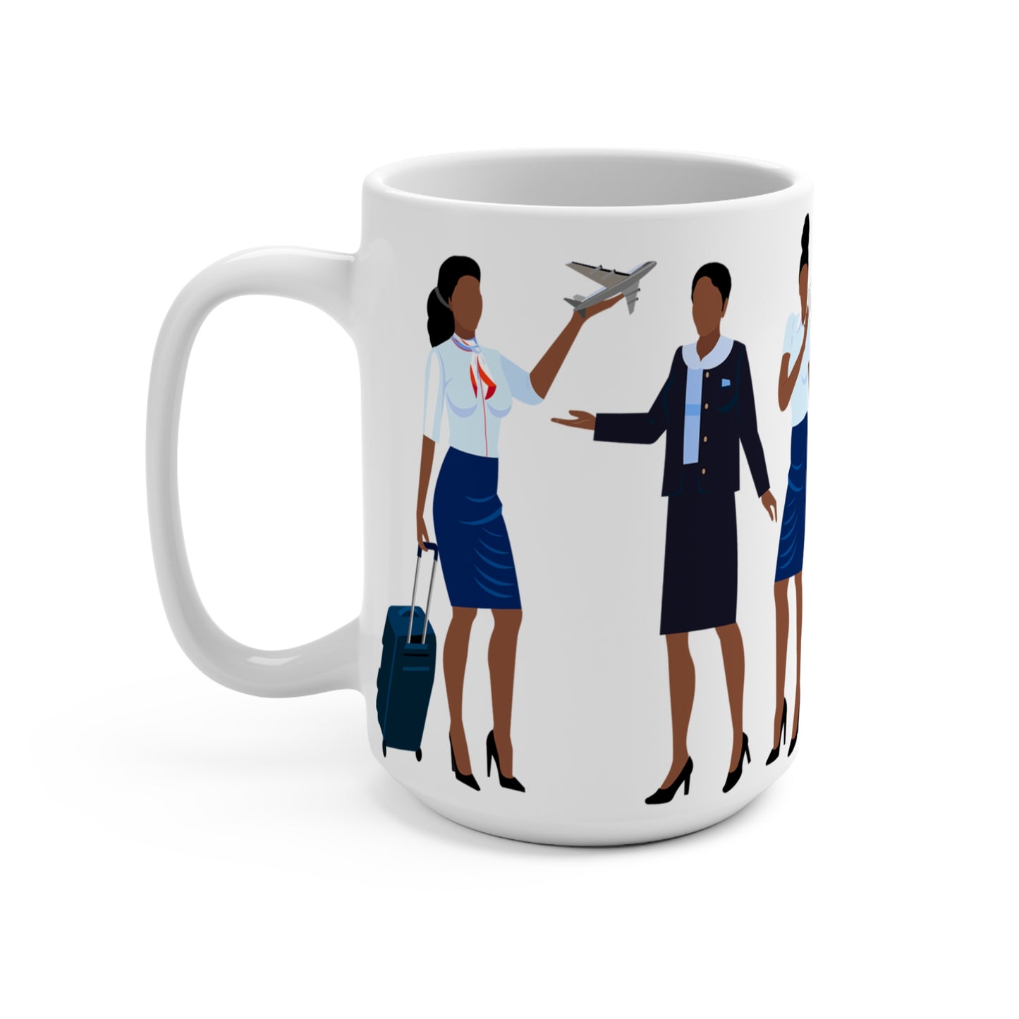 Black Stewardess Mug