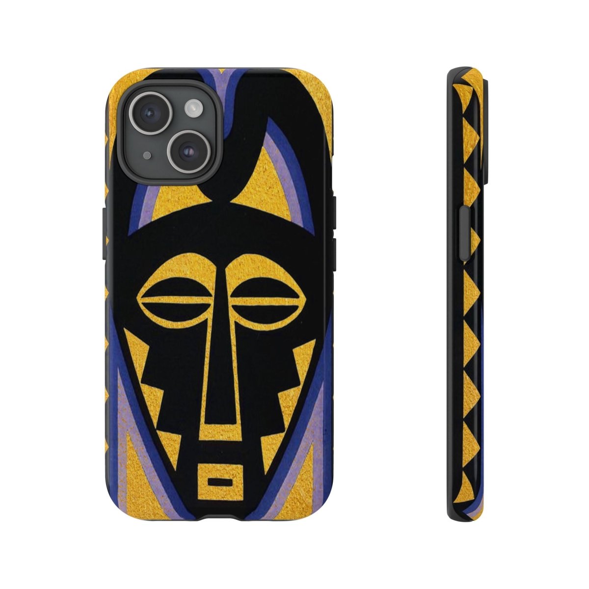 African Mask Phone Case - Afrocentric Art by The Trini Gee
