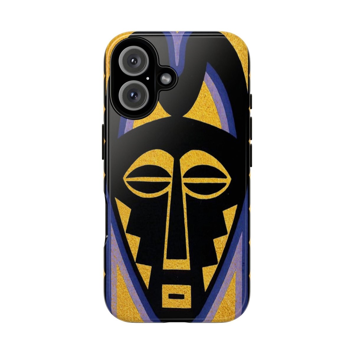 African Mask Phone Case - Afrocentric Art by The Trini Gee
