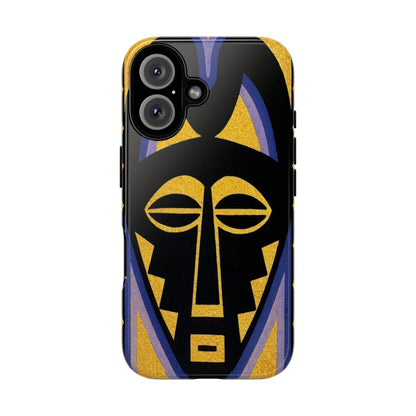 African Mask Phone Case - Afrocentric Art by The Trini Gee