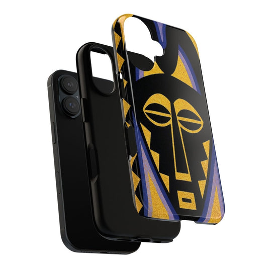 African Mask Phone Case - Afrocentric Art by The Trini Gee