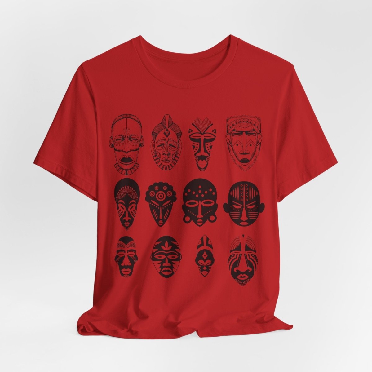 African Masks Shirt - Afrocentric Art by The Trini Gee