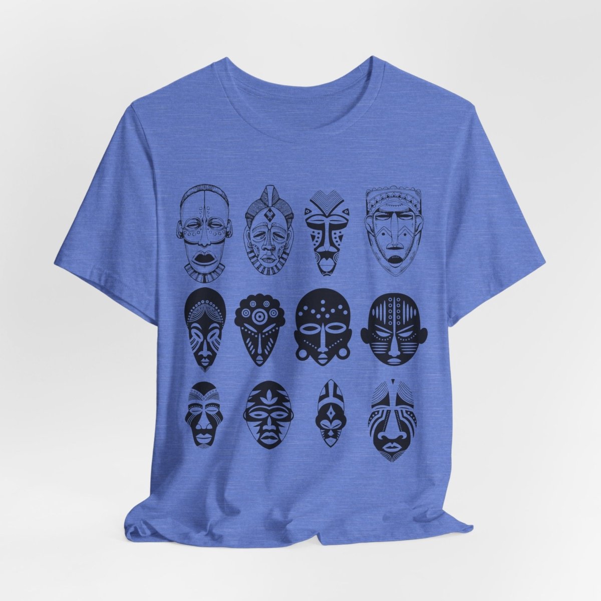 African Masks Shirt - Afrocentric Art by The Trini Gee