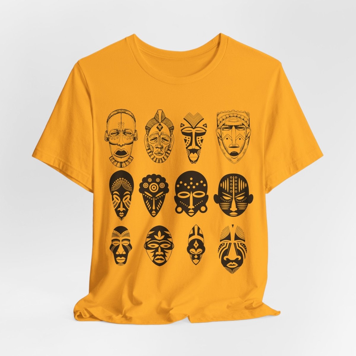 African Masks Shirt - Afrocentric Art by The Trini Gee