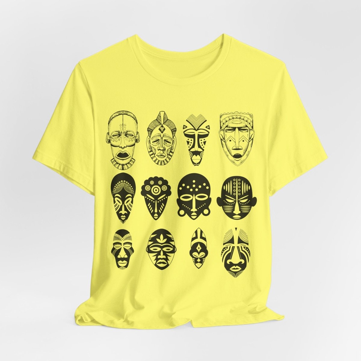 African Masks Shirt - Afrocentric Art by The Trini Gee