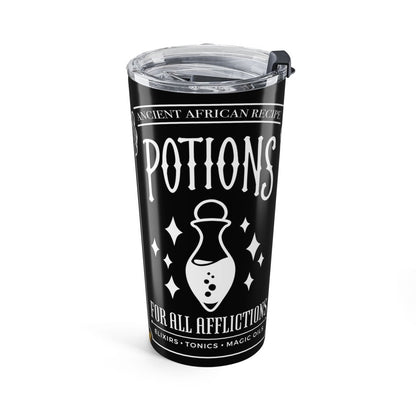 African Potions Tumbler - Afrocentric Art by The Trini Gee