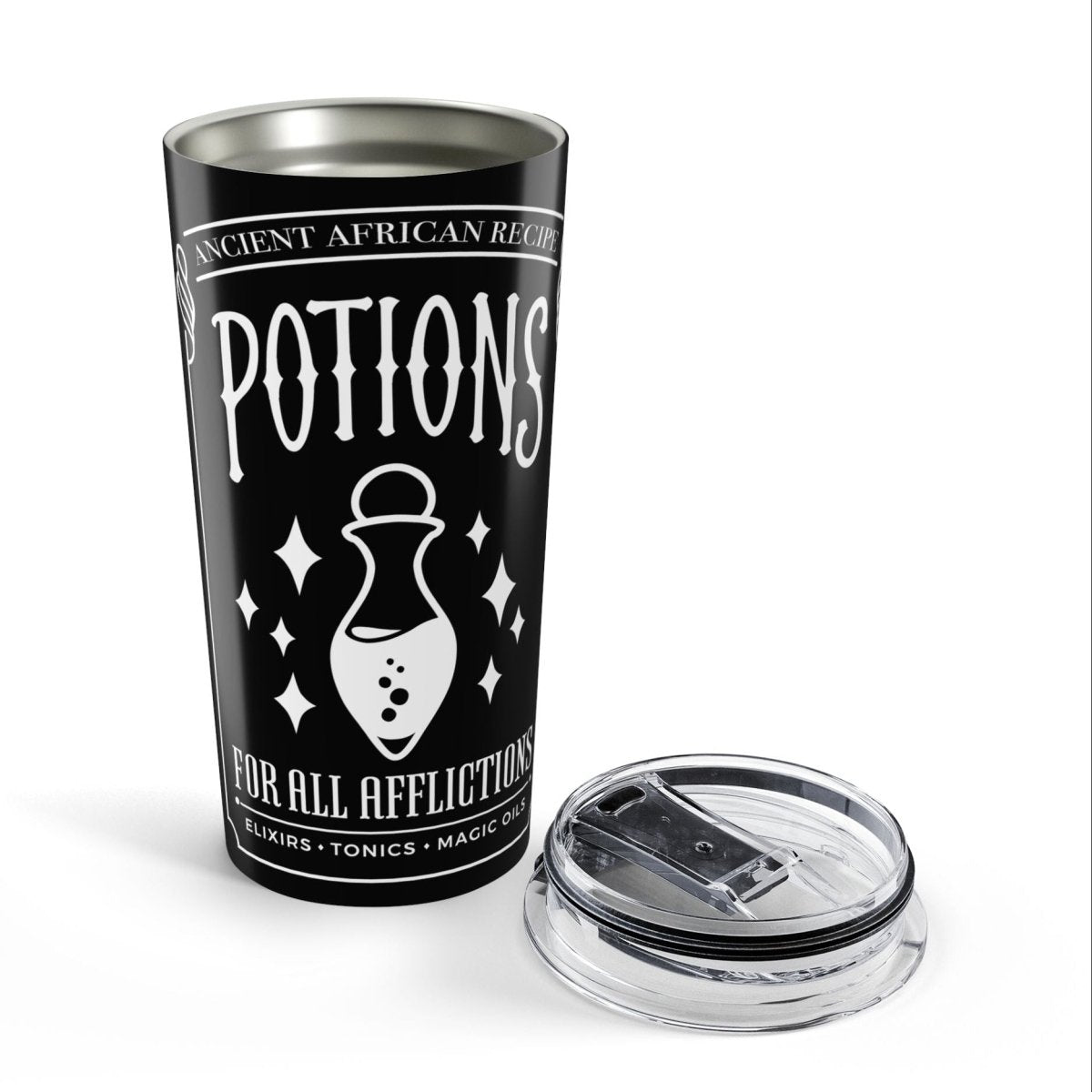 African Potions Tumbler - Afrocentric Art by The Trini Gee