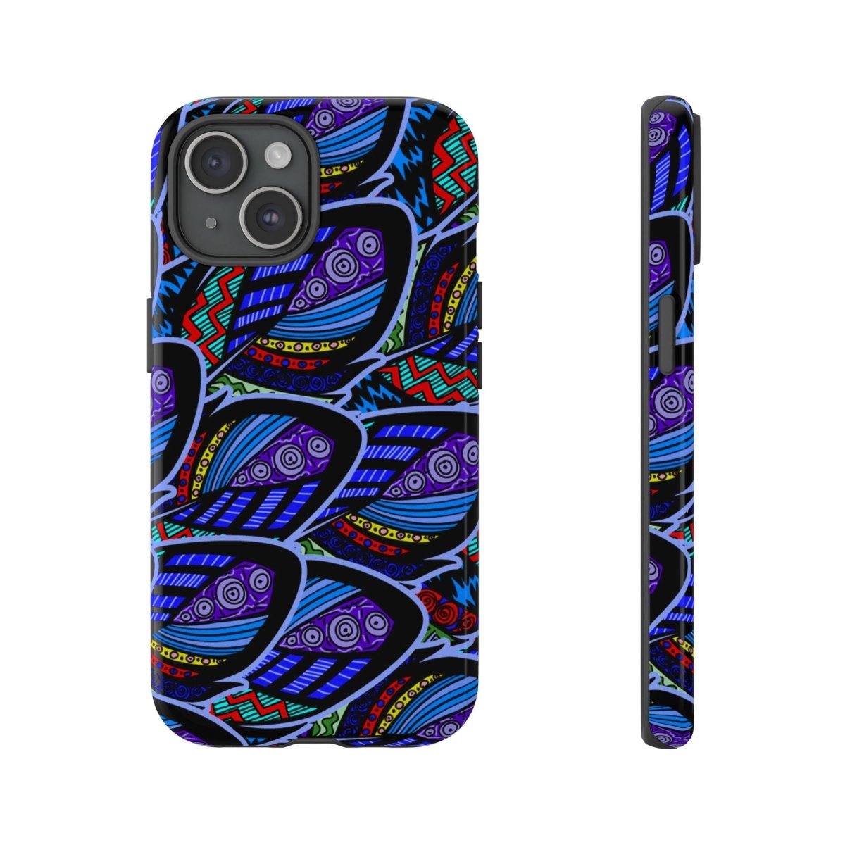 African Wax Print Phone Case - Afrocentric Art by The Trini Gee