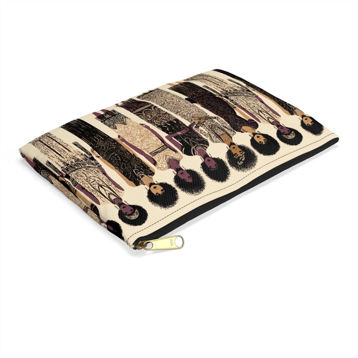 Afro 20s Style Accessory Pouch - Afrocentric Art by The Trini Gee