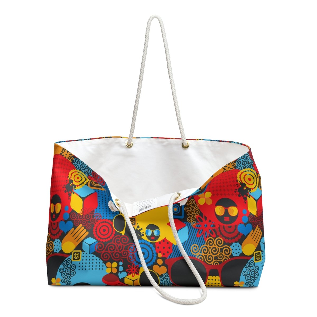 Afro Abstract Weekender Bag - Afrocentric Art by The Trini Gee