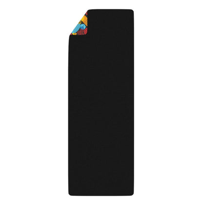 Afro Abstract Yoga Mat - Afrocentric Art by The Trini Gee