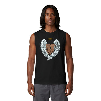 Afro Angel Muscle Tank - Afrocentric Art by The Trini Gee