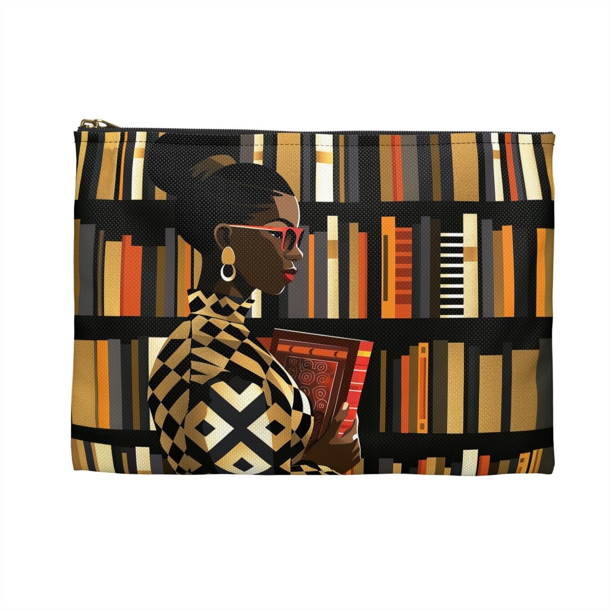 Afro Book Lover Pouch - The Trini Gee