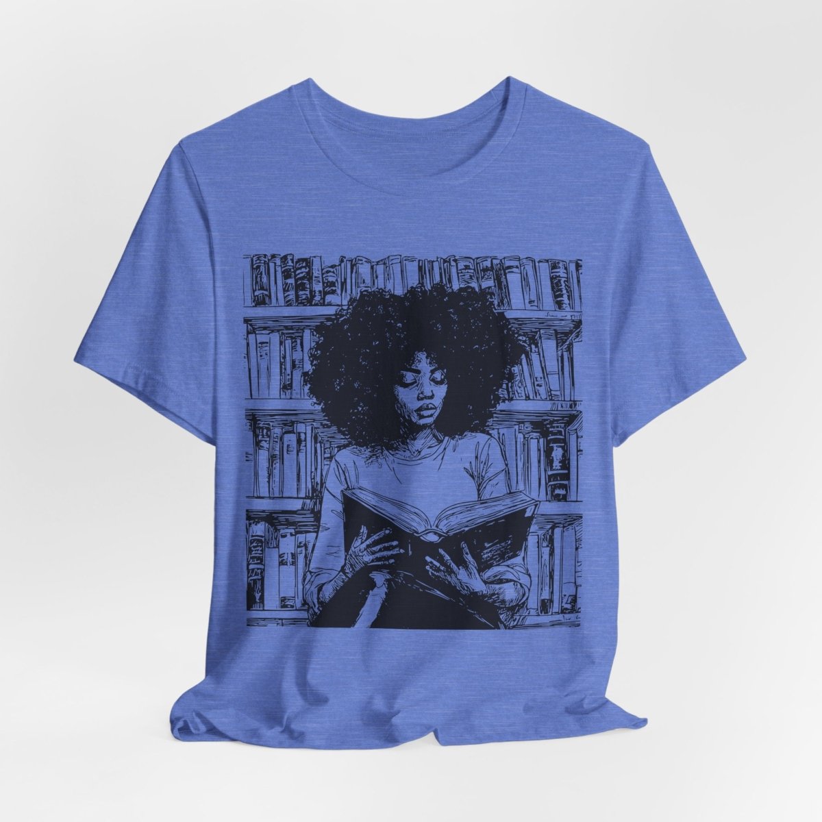 Afro Book Reading Shirt - The Trini Gee