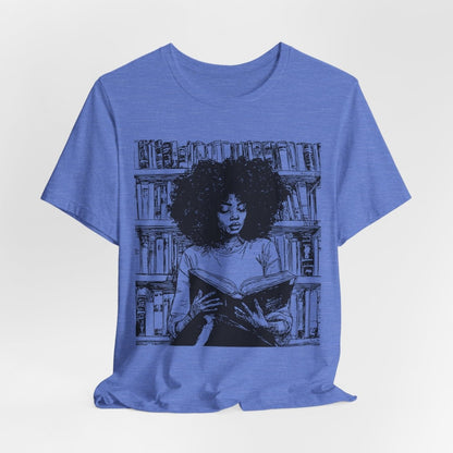 Afro Book Reading Shirt - The Trini Gee
