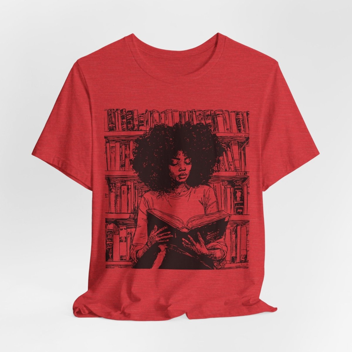 Afro Book Reading Shirt - The Trini Gee