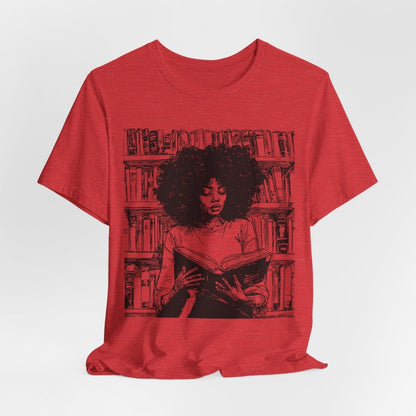 Afro Book Reading Shirt - The Trini Gee