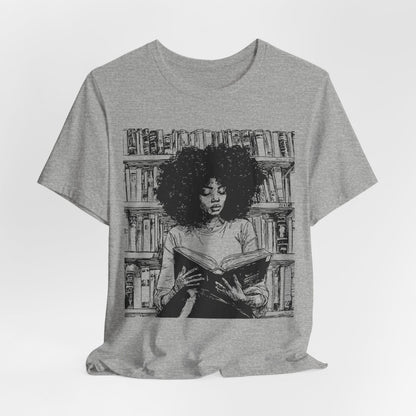 Afro Book Reading Shirt - The Trini Gee