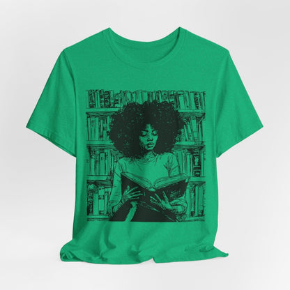 Afro Book Reading Shirt - The Trini Gee