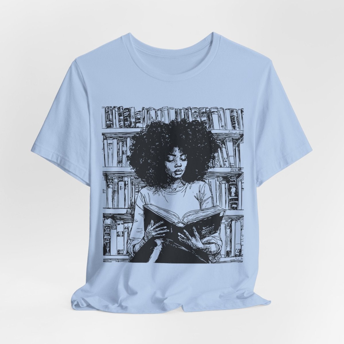 Afro Book Reading Shirt - The Trini Gee