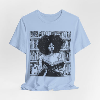 Afro Book Reading Shirt - The Trini Gee