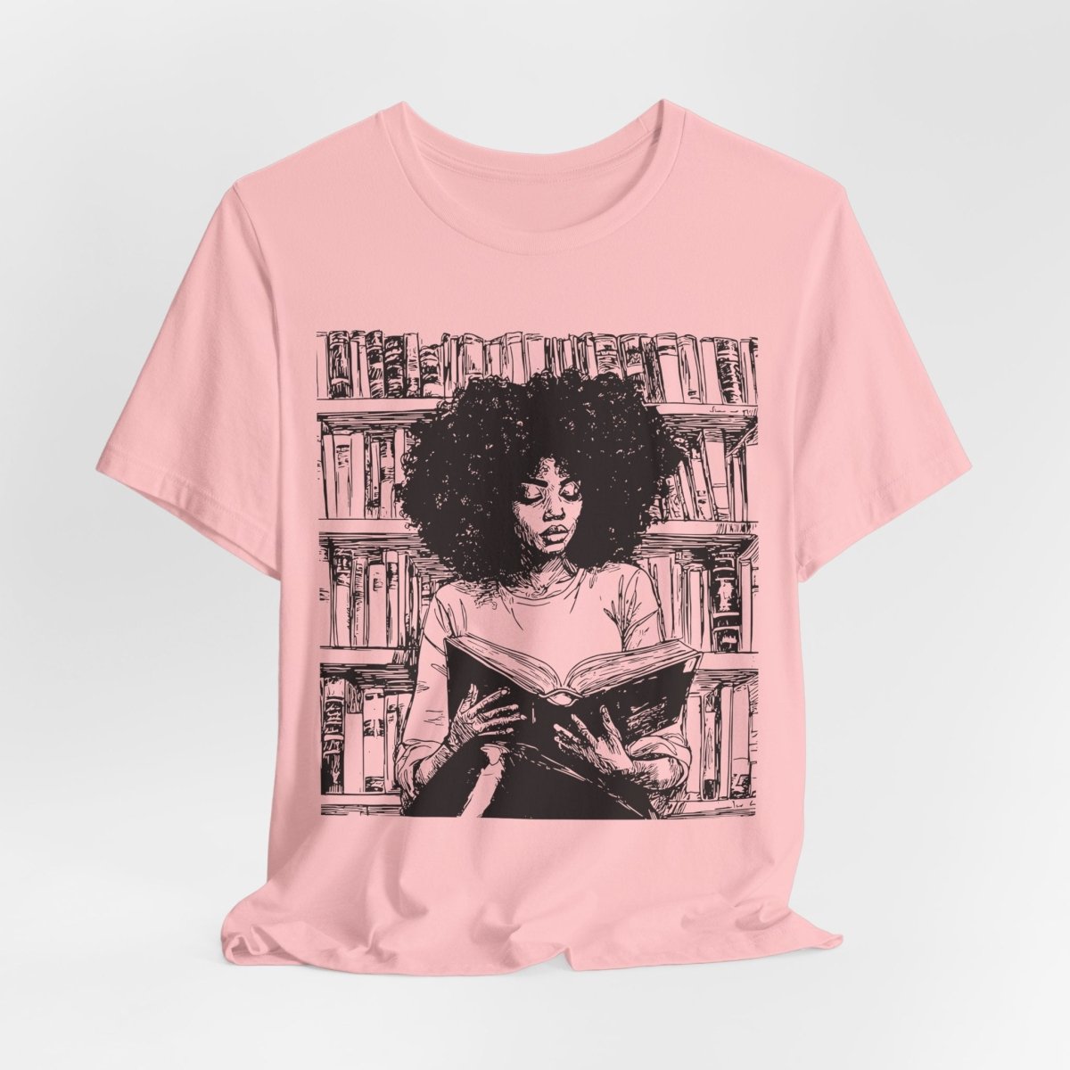 Afro Book Reading Shirt - The Trini Gee