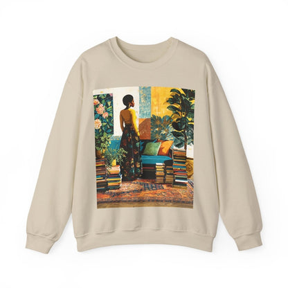 Afro Bookish Sweatshirt - Afrocentric Art by The Trini Gee