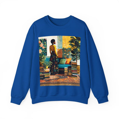 Afro Bookish Sweatshirt - Afrocentric Art by The Trini Gee