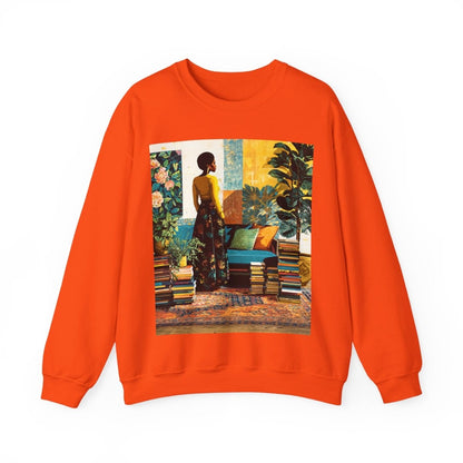 Afro Bookish Sweatshirt - Afrocentric Art by The Trini Gee