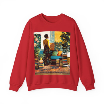 Afro Bookish Sweatshirt - Afrocentric Art by The Trini Gee