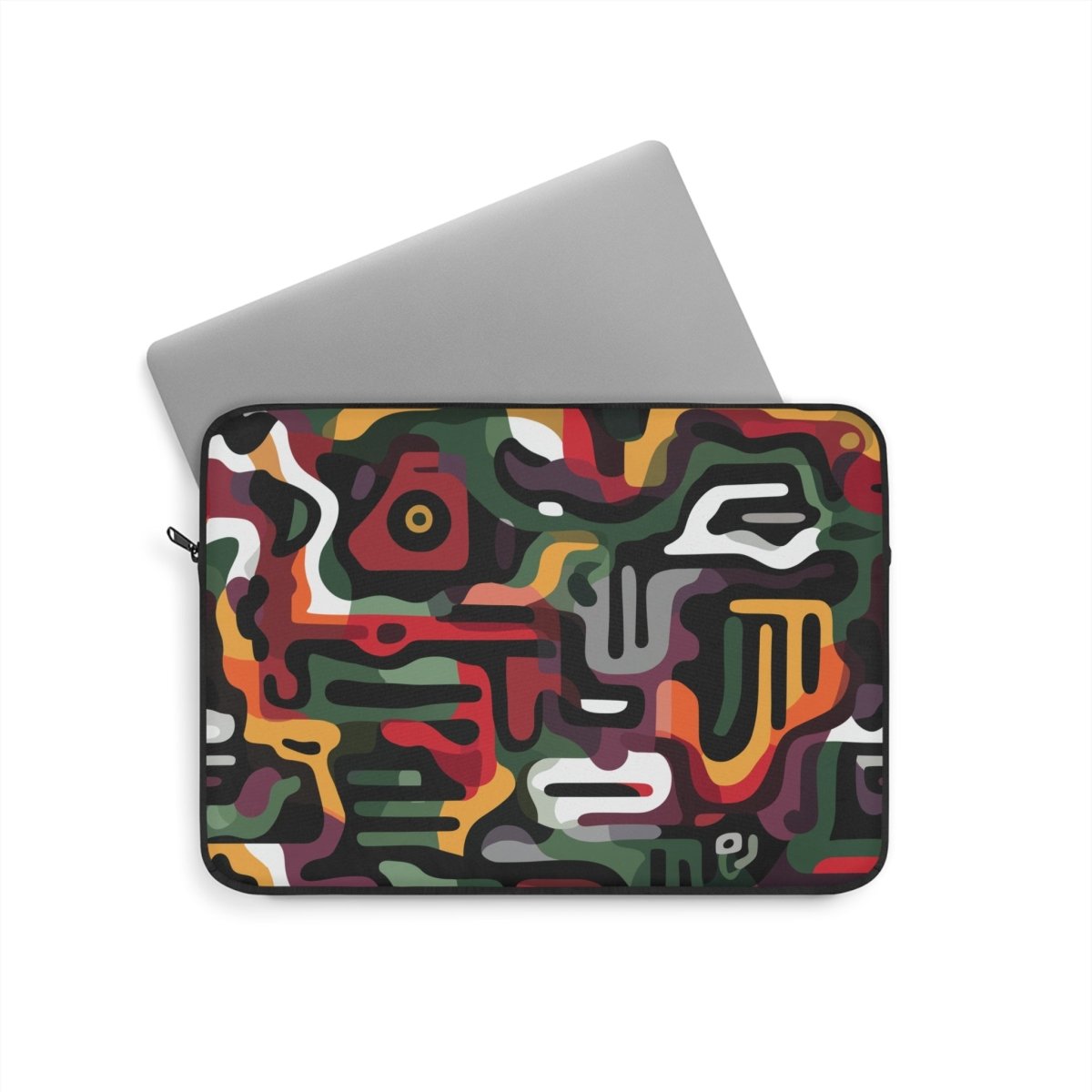 Afro Camo Laptop Sleeve - Afrocentric Art by The Trini Gee