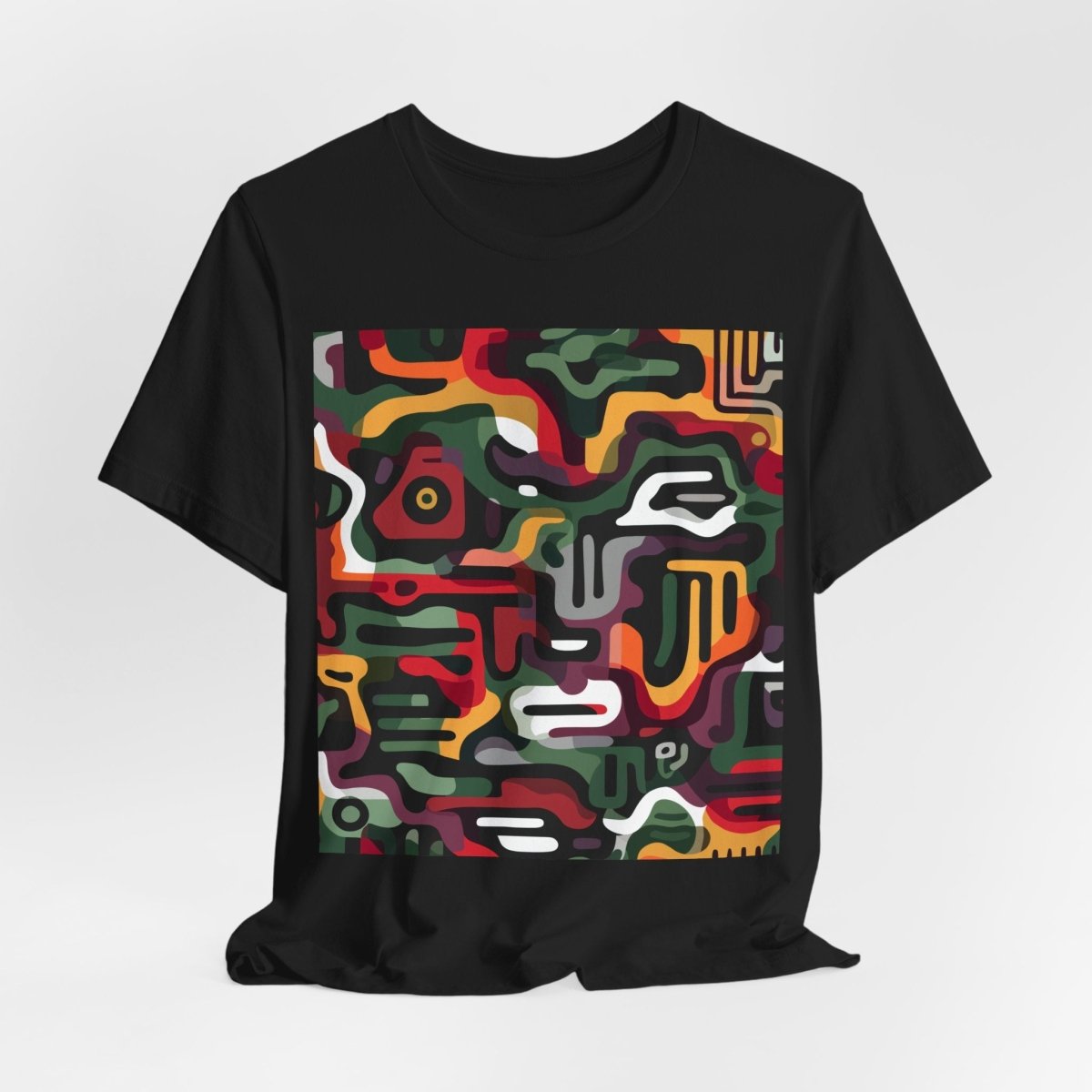 Afro Camo Shirt - Afrocentric Art by The Trini Gee