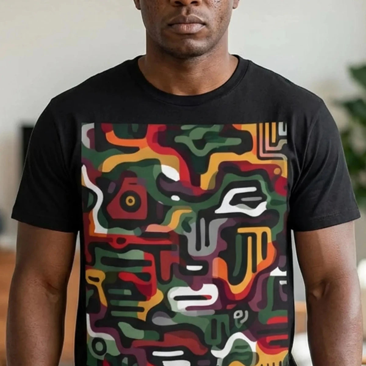 Afro Camo Shirt - Afrocentric Art by The Trini Gee