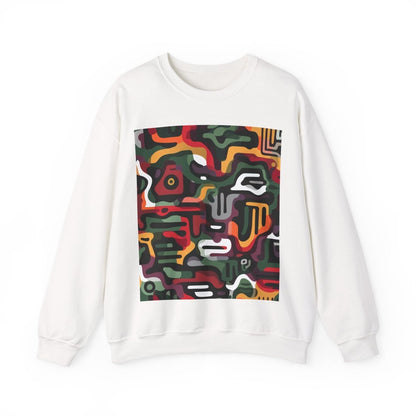 Afro Camo Sweatshirt - Afrocentric Art by The Trini Gee