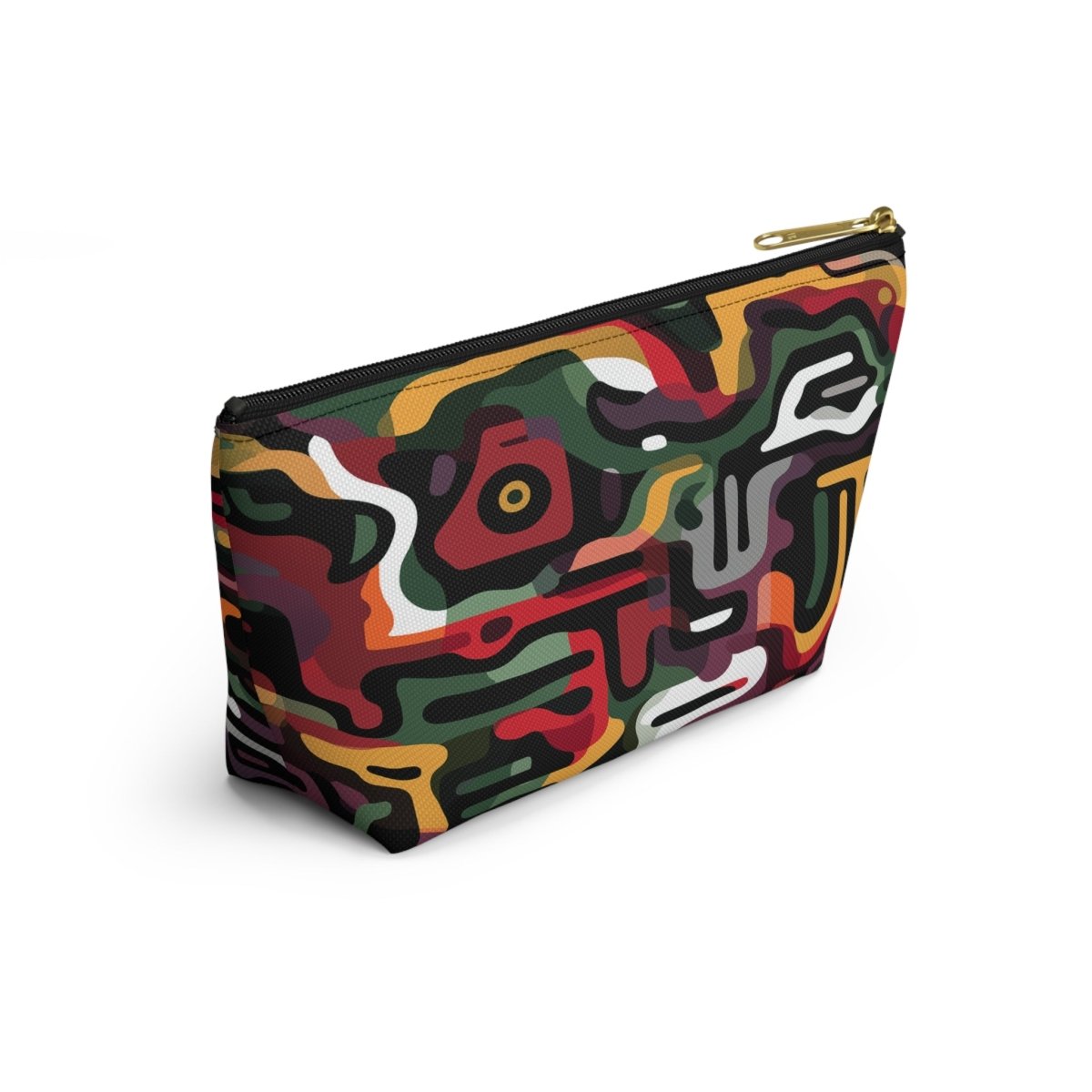 Afro Camo T - bottom Pouch - Afrocentric Art by The Trini Gee
