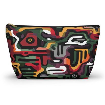 Afro Camo T - bottom Pouch - Afrocentric Art by The Trini Gee