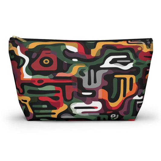 Afro Camo T - bottom Pouch - Afrocentric Art by The Trini Gee
