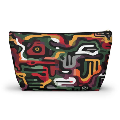 Afro Camo T - bottom Pouch - Afrocentric Art by The Trini Gee